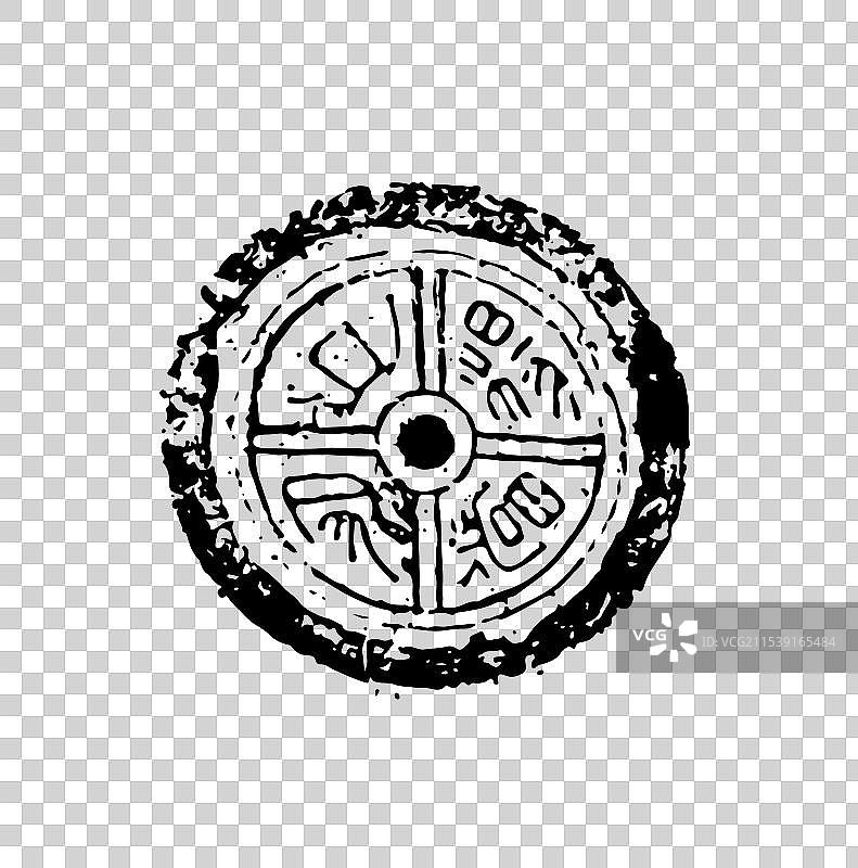 古代瓦当拓片艺术汉朝文化图片素材