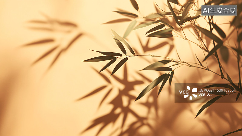 【AI数字艺术】光影无意落白墙，白墙有意绘丹青图片素材