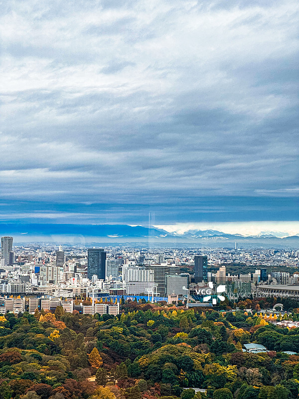 日本东京 城市天际线 摩天大楼 城市全景图片素材