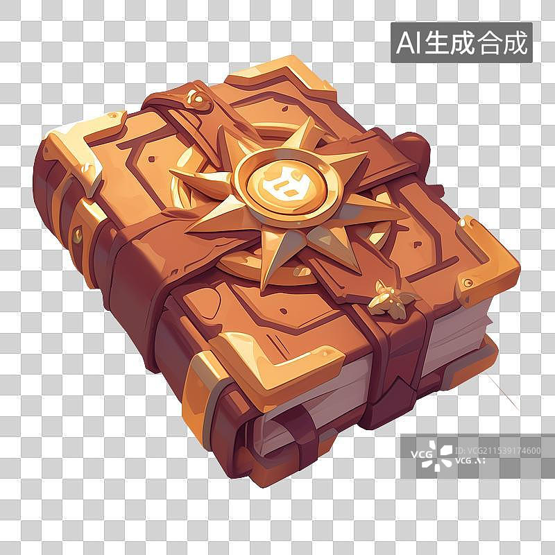 【AI数字艺术】游戏道具魔法书图片素材