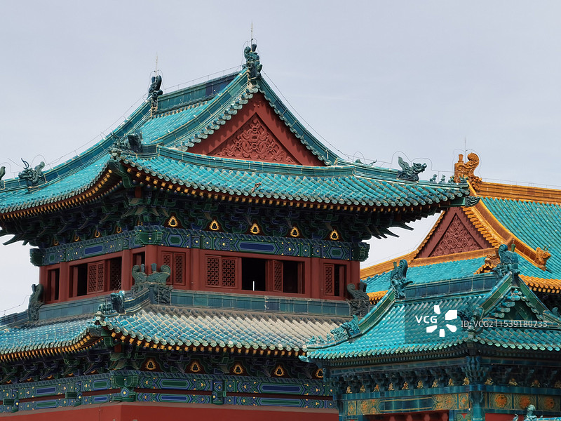 山西大同古城代王府图片素材