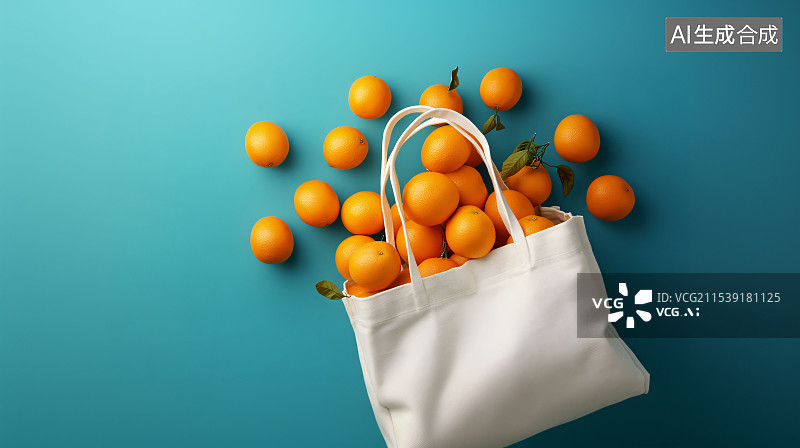 【AI数字艺术】新鲜的水果橙子图片素材