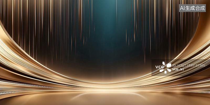 【AI数字艺术】黑金酷炫晚会年会商务背景图片素材
