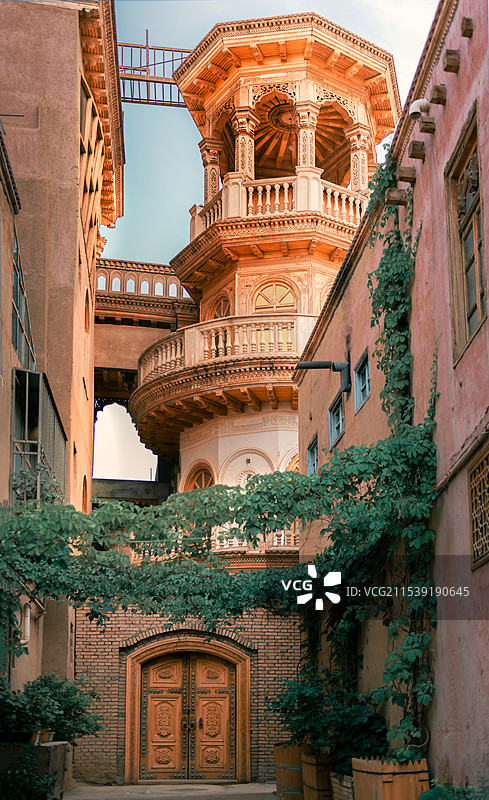 喀什古城建筑图片素材