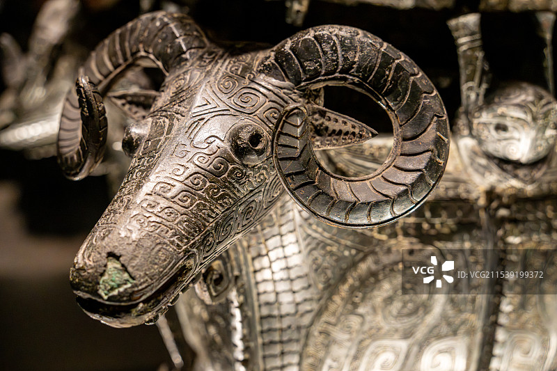 国博藏四羊方尊局部图片素材