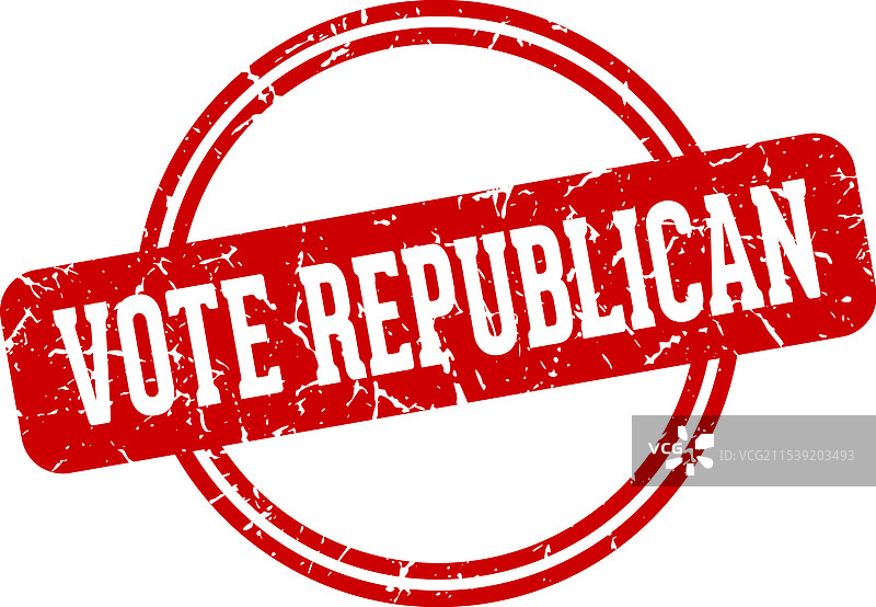 投票支持共和党印章图片素材