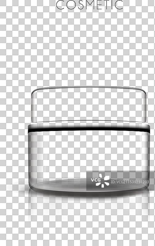 优雅的奶油容器图片素材