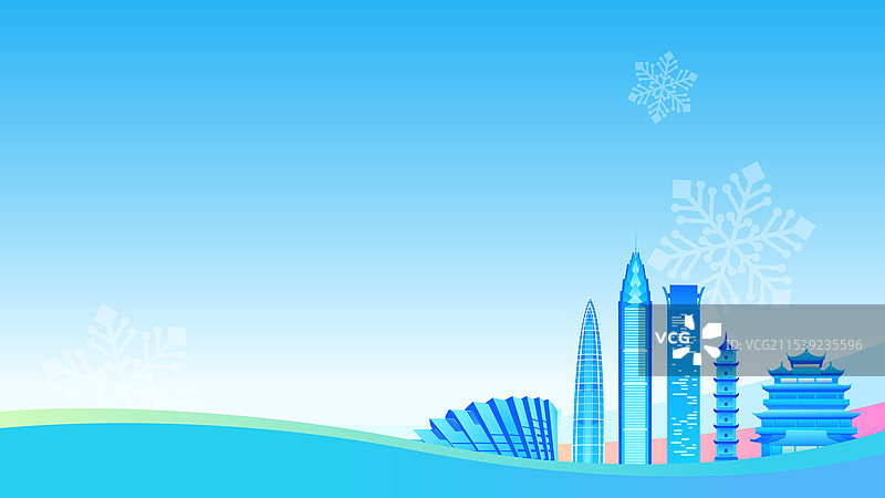 高端温州冬日立冬小雪大雪冬至小寒大寒雪花活动旅游科技图片素材
