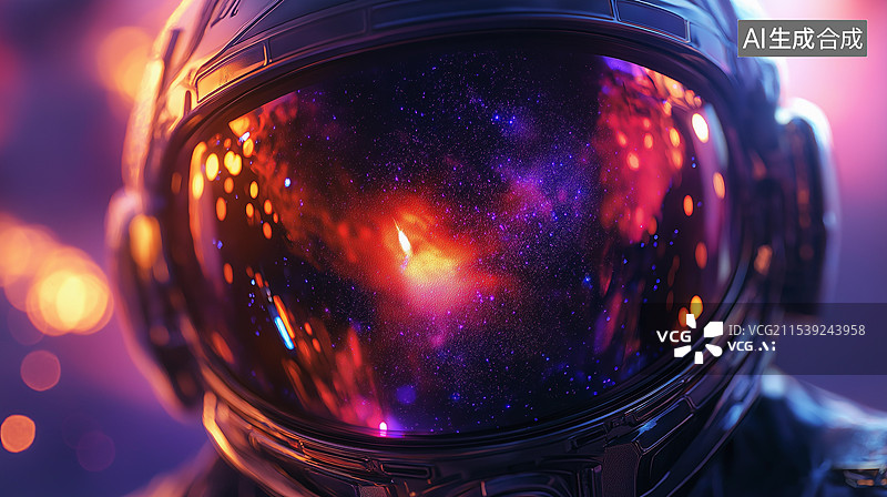 【AI数字艺术】太空科技主题海报——宇航员图片素材