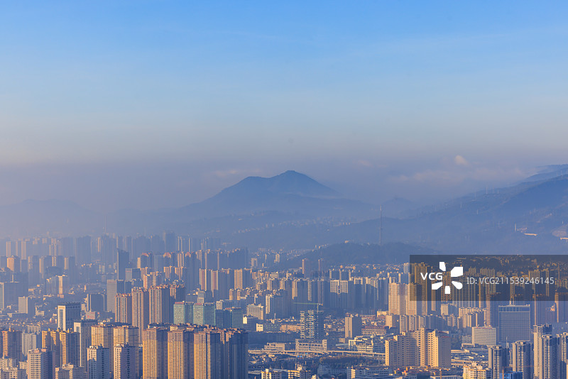 晨曦昆明图片素材