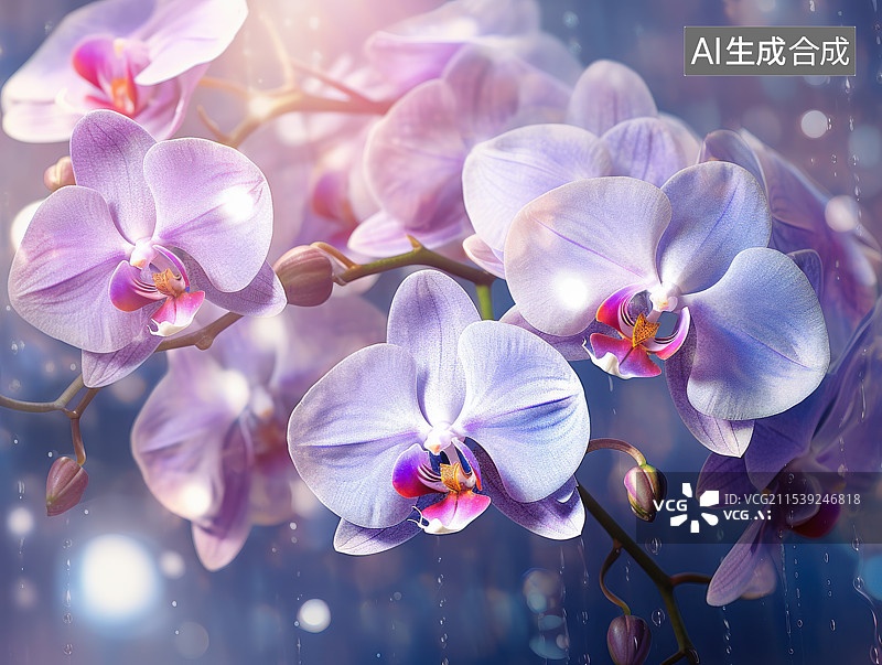 【AI数字艺术】兰花 白兰花 花朵图片素材