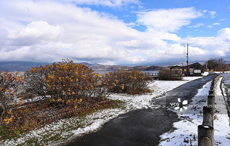 日本北海道洞爷湖图片素材