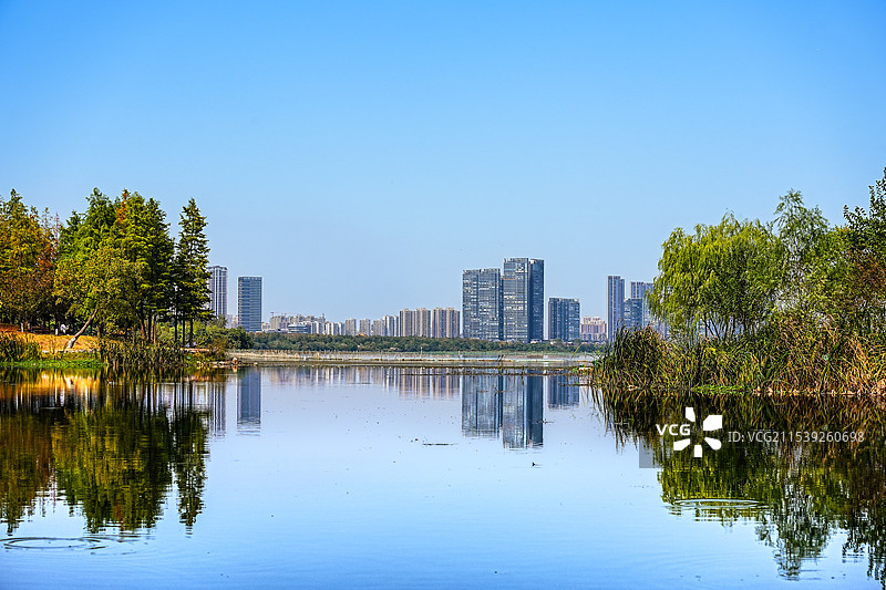 武汉东湖城景图片素材