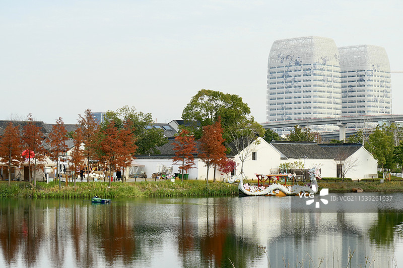 上海蟠龙天地，上海青浦蟠龙古镇图片素材