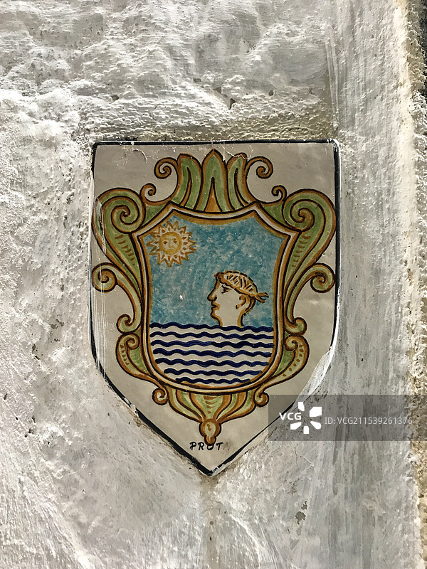 波西塔诺的路牌图片素材