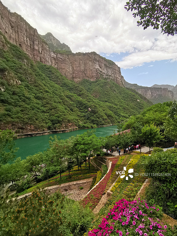 夏天的新乡市宝泉旅游区图片素材