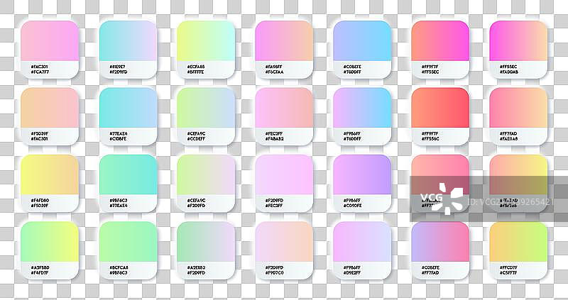 RGB或渐变色调色板样本图片素材