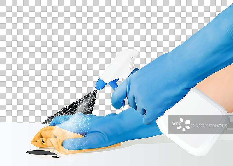 清洁用喷雾瓶图片素材