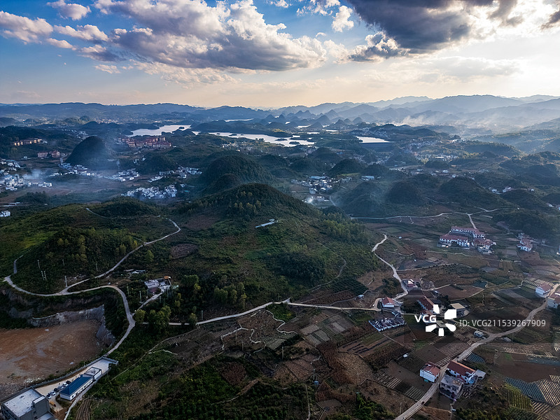 贵州省贵阳市的千岛湖--百花湖图片素材