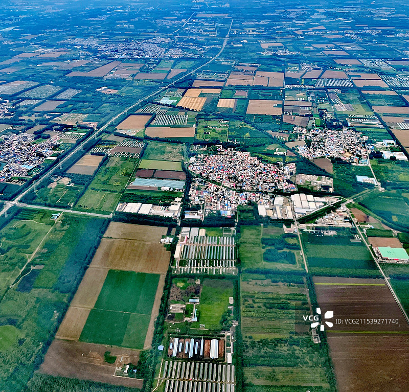 俯拍城市大地图片素材