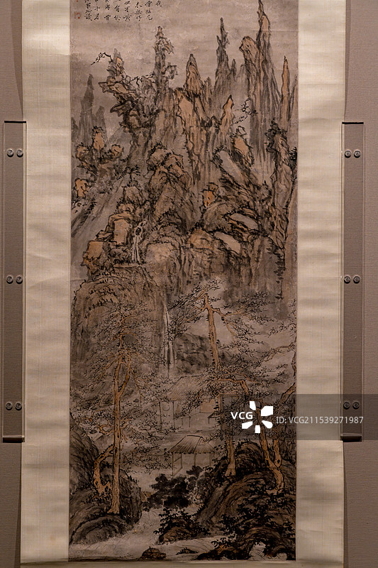 安徽博物院汪家珍黄山卧游图图片素材