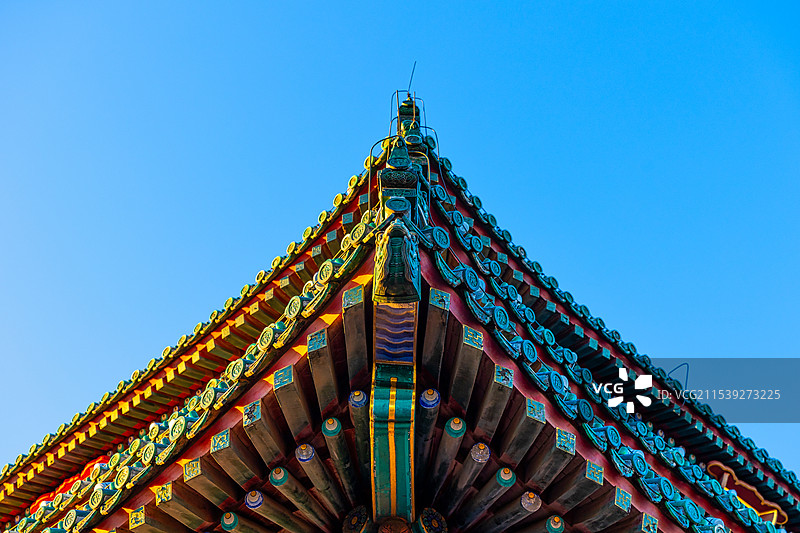 北京景山公园中轴线图片素材