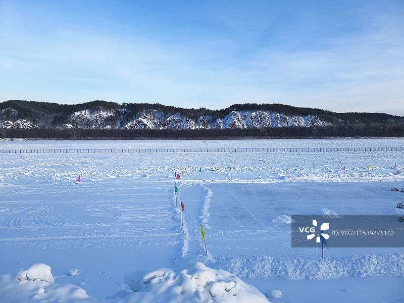 漠河冬季图片素材