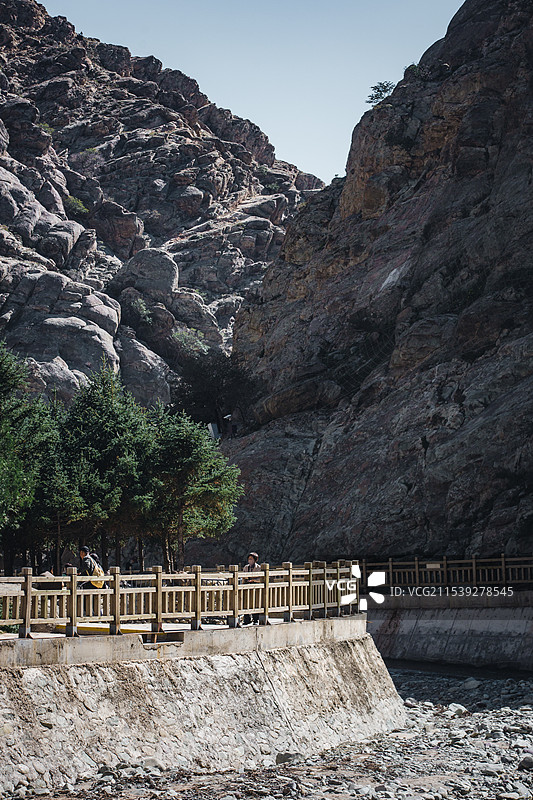 宁夏银川的贺兰山岩画图片素材