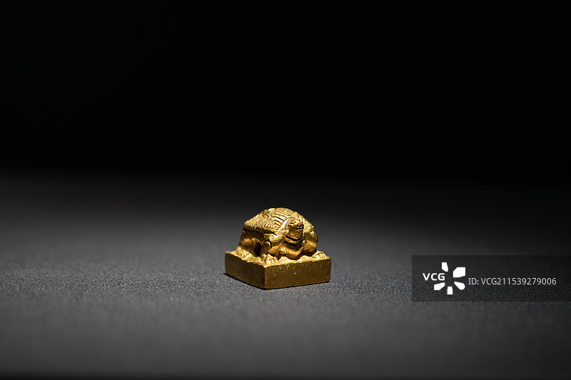 徐州出土西汉“宛朐侯埶”龟钮金印图片素材