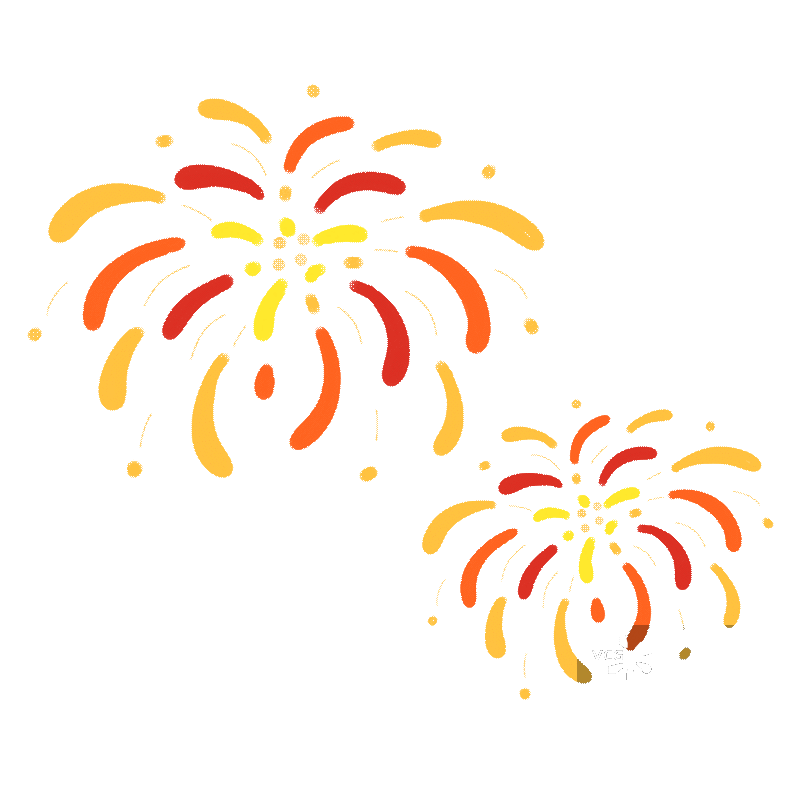烟花插画 gif动态图图片素材