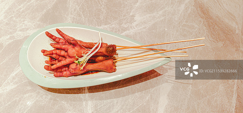 广东早茶美食凤爪图片素材