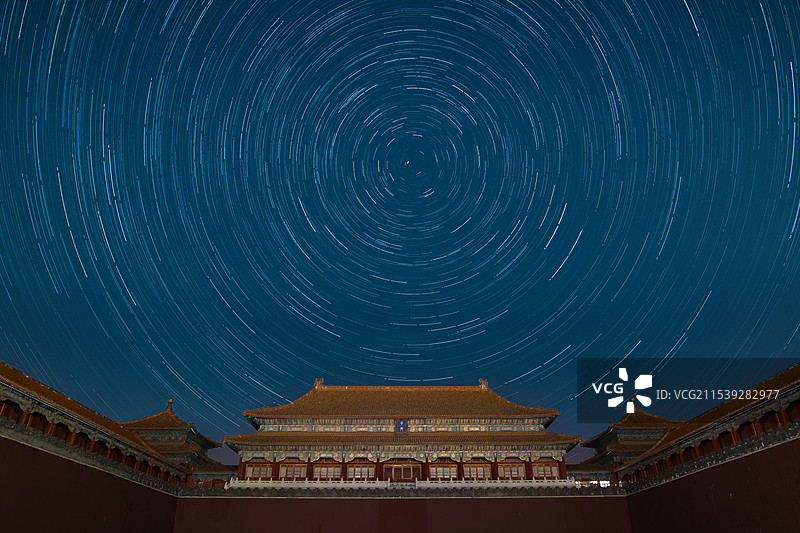 星空下的午门图片素材