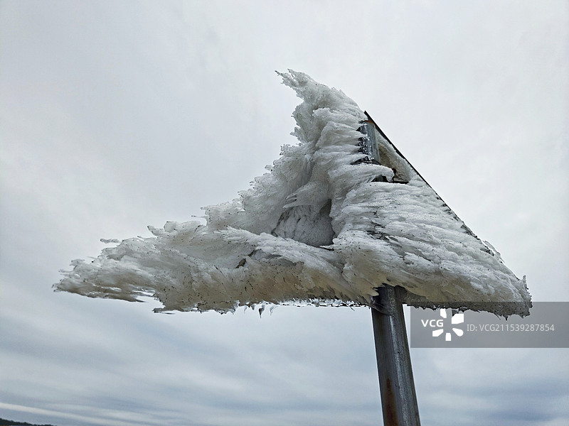 风雪的痕迹图片素材