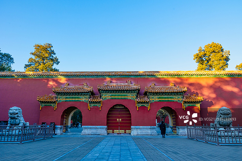 北京景山公园中轴线图片素材