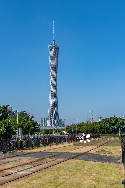 中国广州城市地标建筑广州塔图片素材