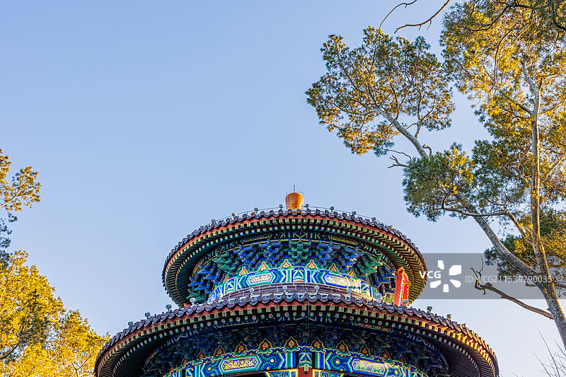 北京景山公园中轴线图片素材