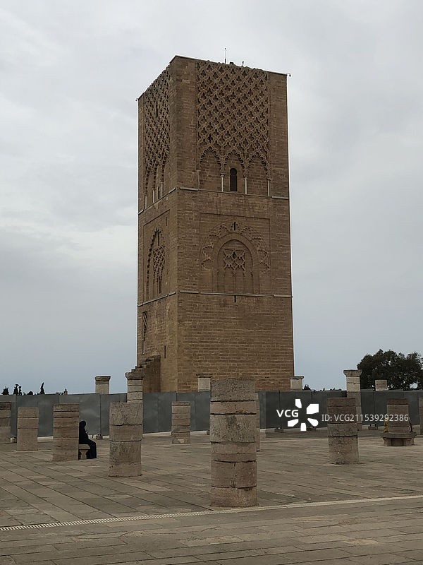 摩洛哥首都拉巴特城市街道建筑风景图片素材