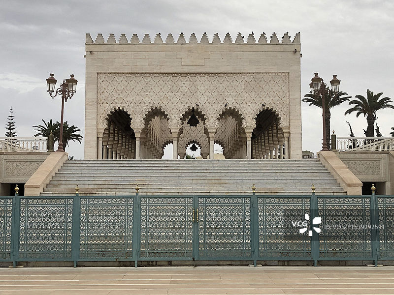 摩洛哥首都拉巴特城市街道建筑风景图片素材