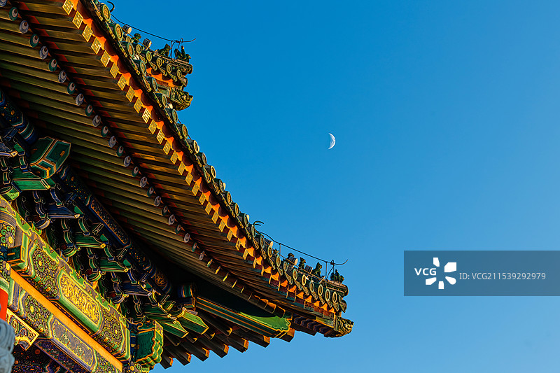 北京景山公园中轴线图片素材