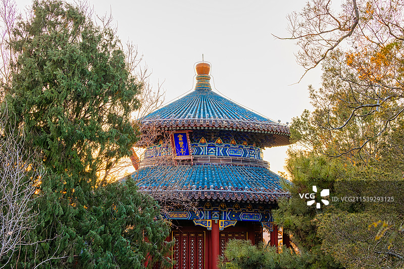 北京景山公园中轴线图片素材