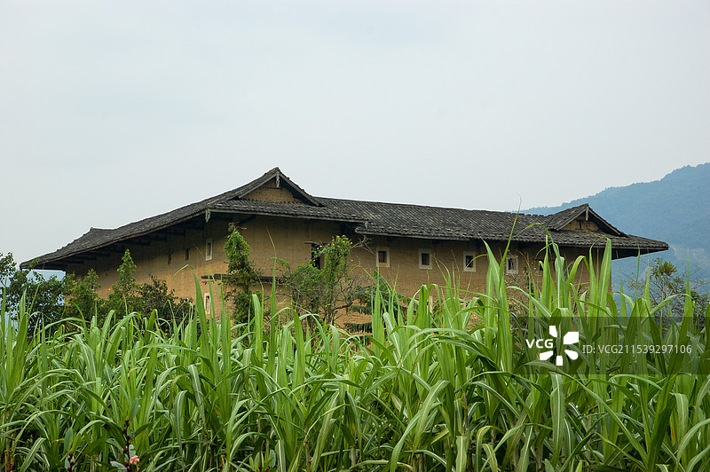 福建南靖土楼群图片素材