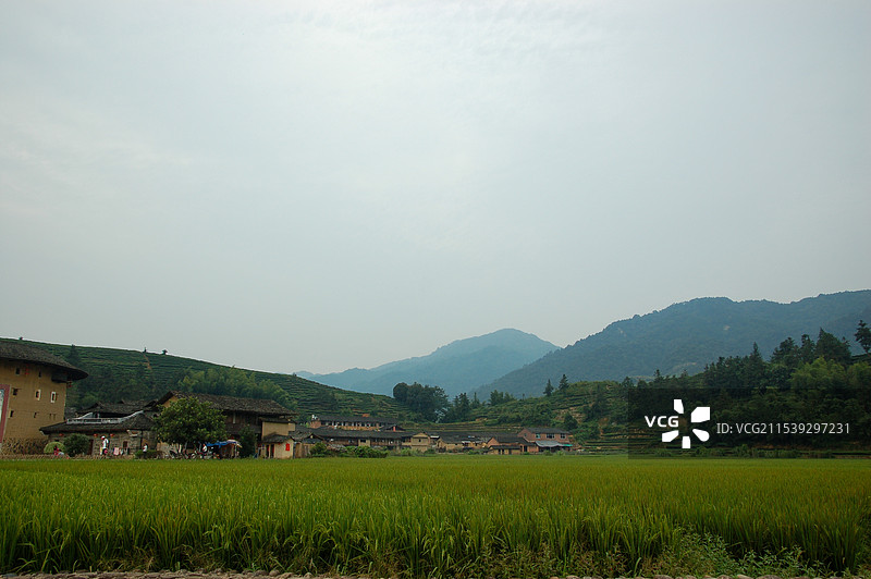 福建南靖土楼群图片素材