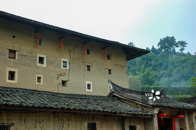 福建南靖土楼群图片素材