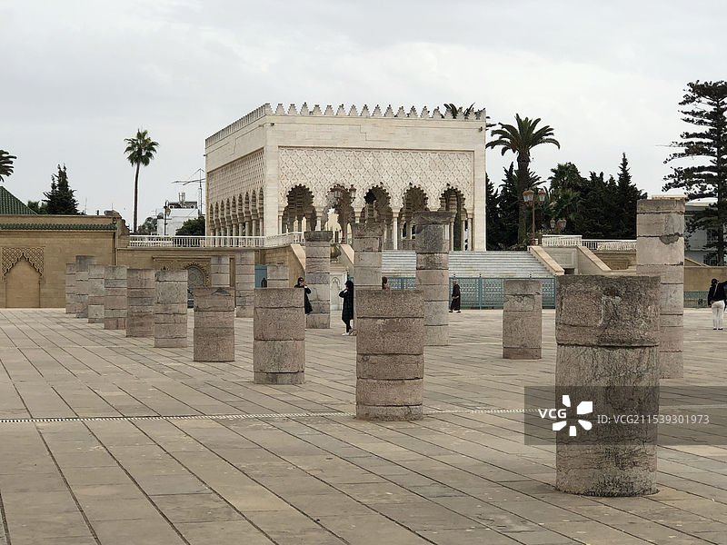 摩洛哥首都拉巴特城市街道建筑风景图片素材