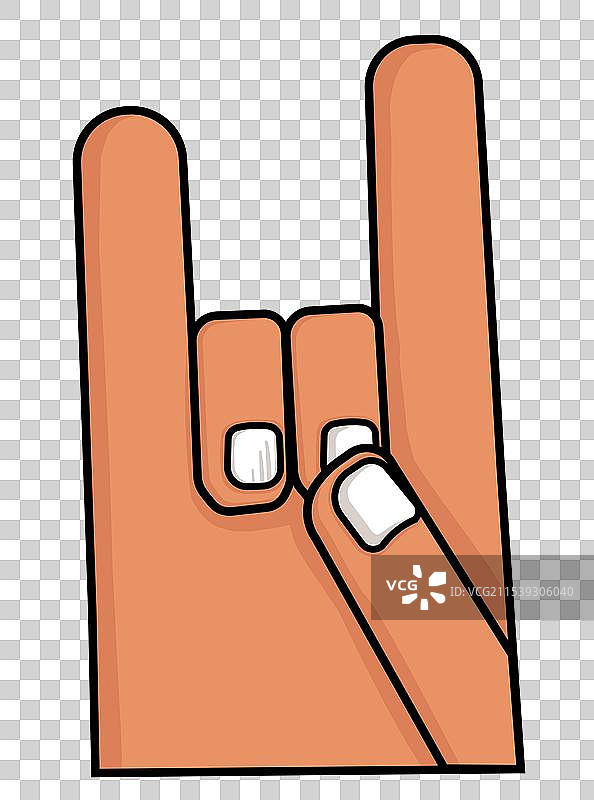 rock摇滚手势图片素材