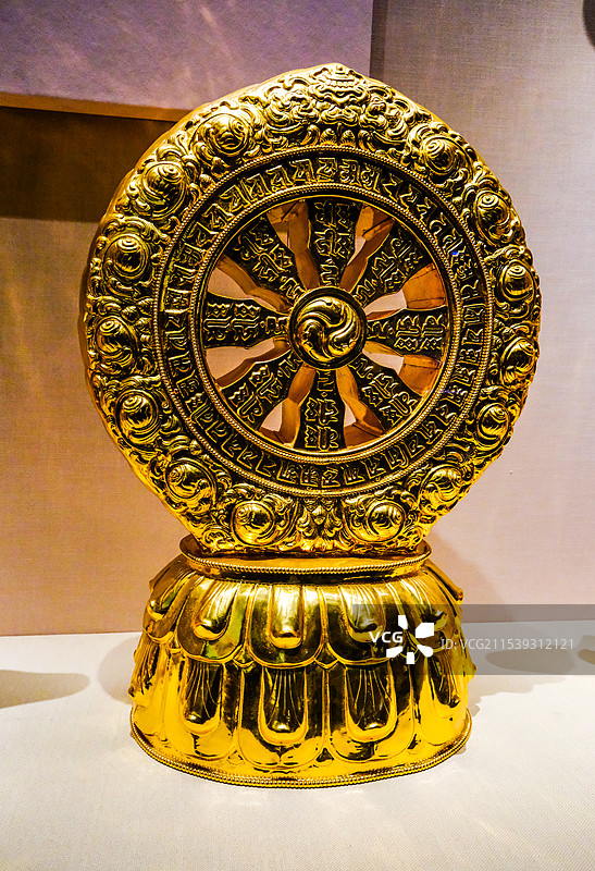 中国青海西宁，青海藏文化博物馆，藏文化博物馆馆藏文物，藏文化文物，藏族建筑艺术，藏族建筑模型，图片素材