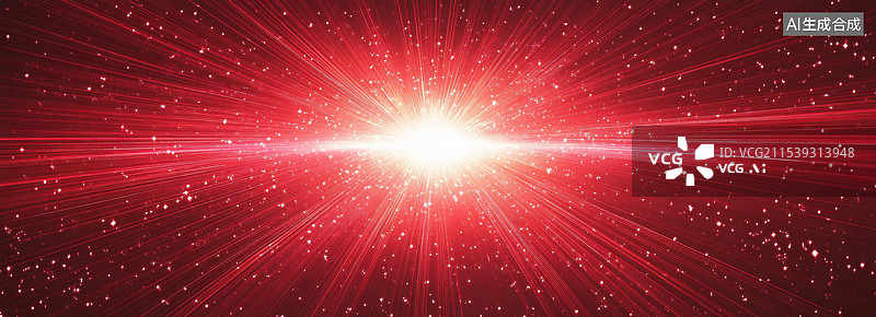 【AI数字艺术】金红色闪光聚焦放射光线条主视觉抽象科技概念广告背景图片素材