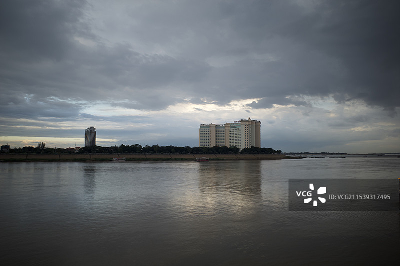 湄公河畔图片素材