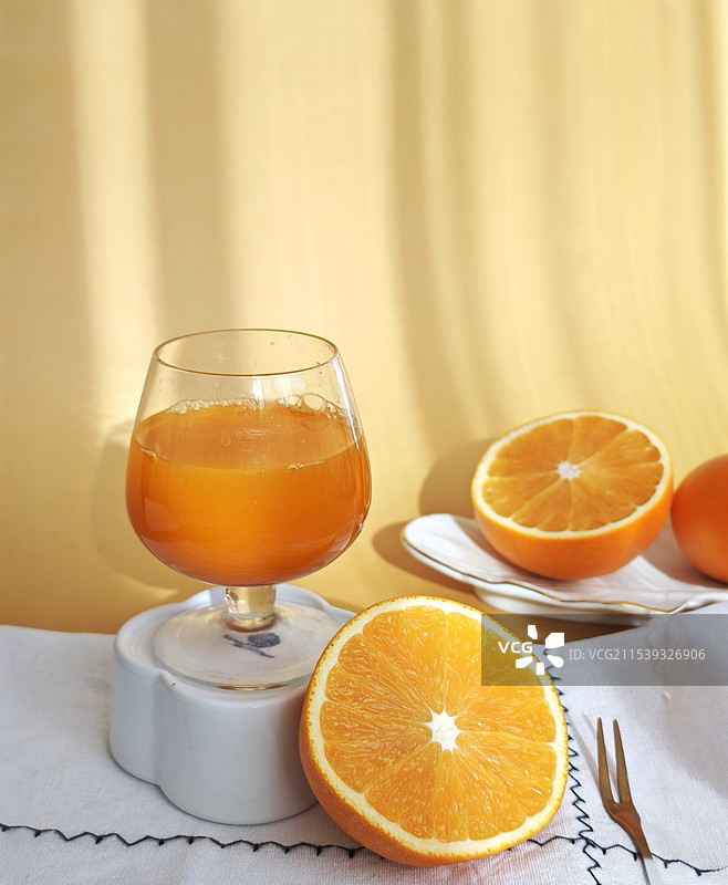 任务投稿：中式饮品系列之中式养生水.橙子与橙汁图片素材