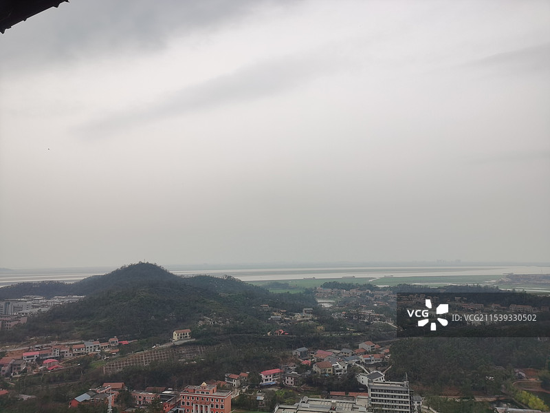 湖南岳阳 岳阳塔 圣安古寺 遥望南湖 洞庭湖图片素材